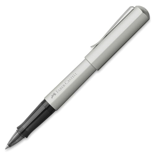 FABER-CASTELL 140595 - Tintenroller Hexo, silber matt, 1 Stück von Faber-Castell