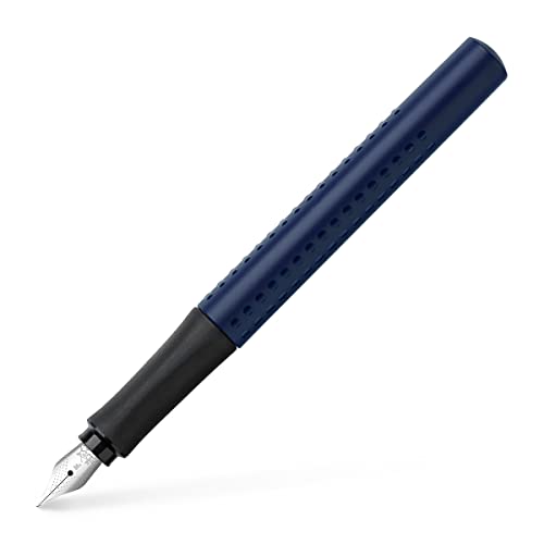 FABER-CASTELL 140806 - moderner Füller Grip 2011 mit Ergonomisches Design und Hochwertige Konstruktion, Füllfederhalter mit Feder F, Nachfüllbar inkl. Tintenpatrone - klassik blau, 1 Stück FABER-CASTELL 140806 - moderner Füller Grip 2011 mit Ergonomisches Design und Hochwertige Konstruktion, Füllfederhalter mit Feder F, Nachfüllbar inkl. Tintenpatrone - klassik blau, 1 Stück von FABER-CASTELL