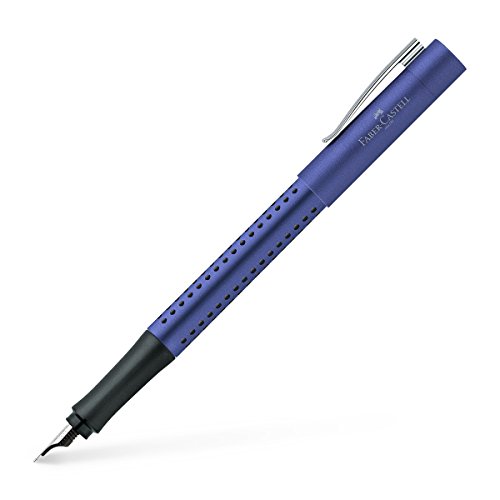 Faber-Castell 140907 - Füller Grip 2011, Feder F, Blau, 1 Stück von Faber-Castell