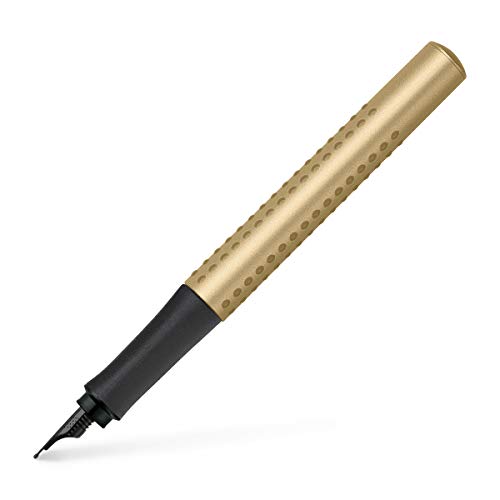 Faber-Castell 140927 - Füller Grip Edition, Feder M, Gold von Faber-Castell