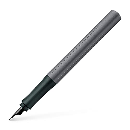 Faber-Castell 140944 - Füller Grip Edition, Federbreite M, anthrazit, 1 Stück von Faber-Castell
