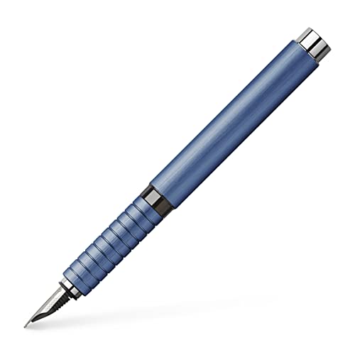 Faber-Castell 148440 - Füller Essentio, Feder M, Aluminium Blau von Faber-Castell