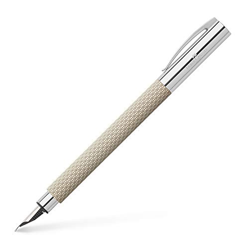 FABER-CASTELL 149622 - Füller Ambition OpArt, Federbreite EF, White Sand, 1 Stück von FABER-CASTELL