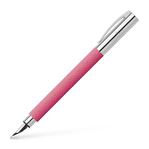 Faber-Castell 149691 - Füller AMBITION OpArt, Feder F, Pink Sunset von Faber-Castell