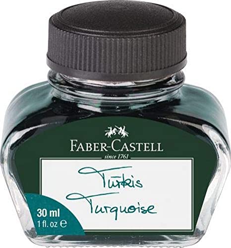 Faber Castell 149855 - Tintenglas, 30 ml, türkis von Faber-Castell