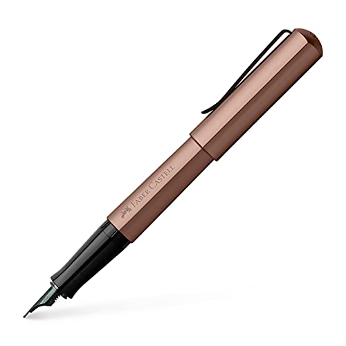 Faber-Castell 150581 - Füller Hexo, Federbreite F, bronze, 1 Stück von Faber-Castell