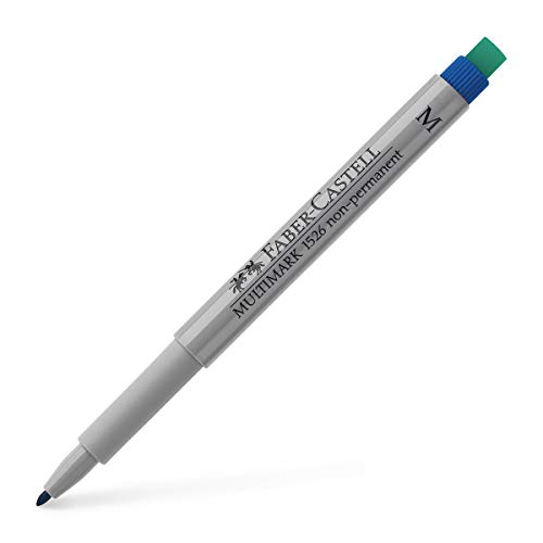 Faber-Castell 152651 - Marker Multimark M, non-permanent, blau, 1 Stück von Faber-Castell