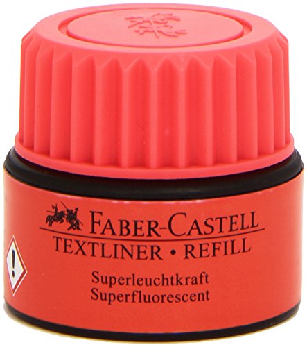 Faber-Castell 154921 - Textmarker Refill, rot, für Textliner 1543, 1546 und 1548 von Faber-Castell