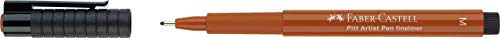 Faber-Castell 167388 - Tuschestift Pitt artist pen, Strichstärke M, Farbe 188, rötel von Faber-Castell