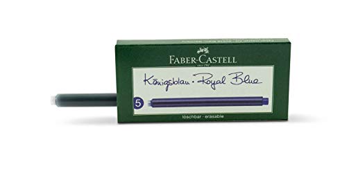 Faber-Castell 185524 - Großraum-Standardpatronen, 5er Pack, Königsblau von Faber-Castell