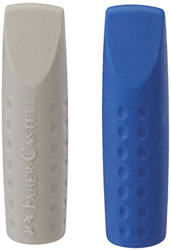 Faber Castell 187001 Radiergummi Radierer Grip 2001, 2-er Set, farblig sortiert (Sortiment) von Faber-Castell