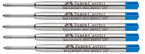 Faber-Castell 205041 - Kugelschreibermine XB blau, 5 Stück, dokumentenecht, Großraummine von Faber-Castell