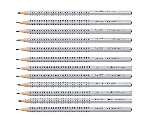 FABER-CASTELL 205044 - Bleistift Grip 2001, Härtegrad HB, 12 Stück von FABER-CASTELL