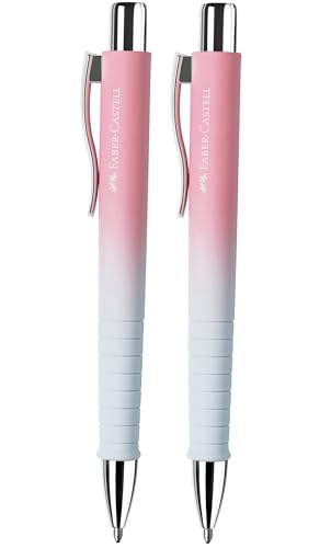 FABER-CASTELL 205216 - Kugelschreiber Poly Ball Sunset, 2 Stück, mit auswechselbarer XB Mine, dokumentenecht von FABER-CASTELL