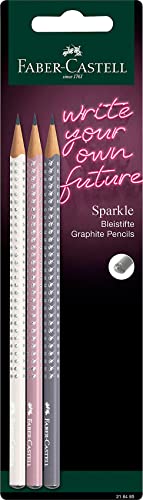 Faber-Castell 218485 - Bleistiftset Sparkle Sommer, Härtegrad B, 3 Stück im Blister von Faber-Castell