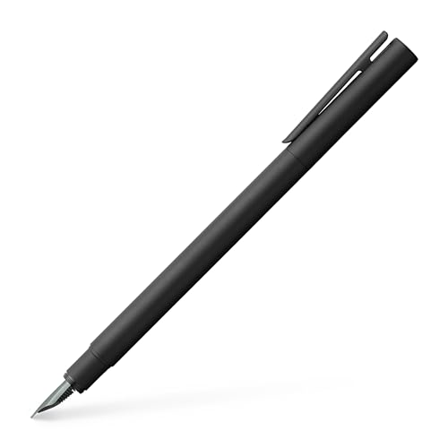 Faber-Castell 342300 - Füller Neo Slim Metall, Federbreite M, schwarz von Faber-Castell