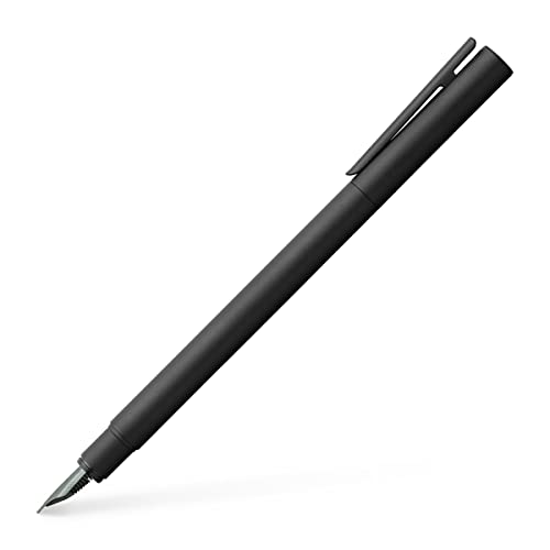 Faber-Castell 342301 - Füller Neo Slim Metall, Federbreite F, schwarz von Faber-Castell