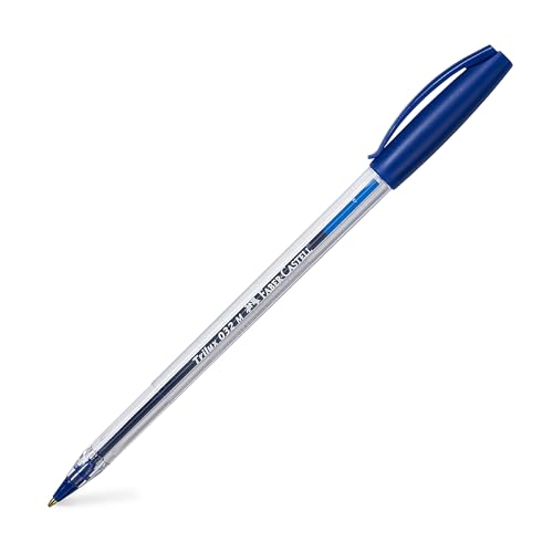 Faber-Castell 343250 - Kugelschreiber Trilux 032, Schreibfarbe blau, 50 Stück, Minenstärke M von Faber-Castell