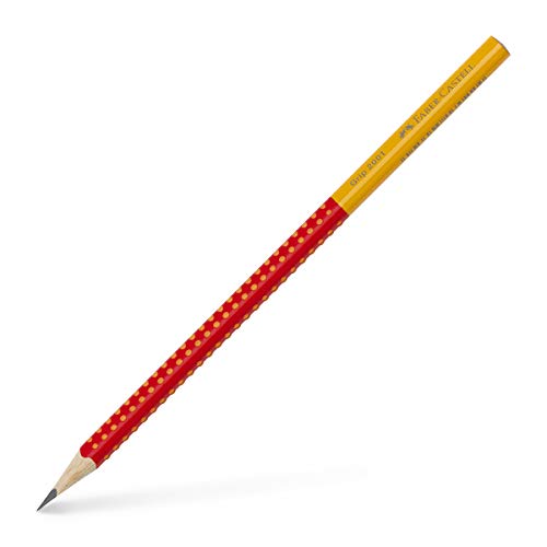 Faber-Castell 517022 - Bleistift Grip 2001 Two Tone, Rot, 1 Stück von Faber-Castell