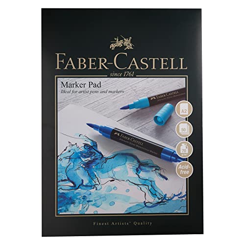 Faber-Castell A2 gummierter Markerblock, 70 g/m², 50 Blatt von Faber-Castell