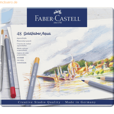 Faber Castell Aquarellstift Goldfaber sortiert im 48er Etui Faber Castell Aquarellstift Goldfaber sortiert im 48er Etui von Faber Castell