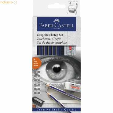 6 x Faber Castell Bleistift Goldfaber Sketch Set 6 x Faber Castell Bleistift Goldfaber Sketch Set von Faber Castell