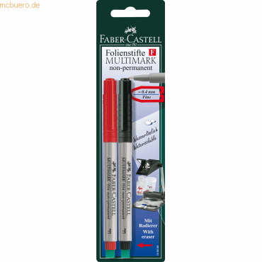 5 x Faber Castell CD-Marker Multimark non-permanent F blau/schwarz auf 5 x Faber Castell CD-Marker Multimark non-permanent F blau/schwarz auf von Faber Castell