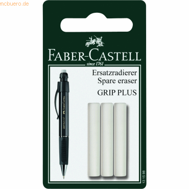 5 x Faber Castell Ersatzradierer Blisterkarte Grip-Plus 1307 VE=3 Stüc 5 x Faber Castell Ersatzradierer Blisterkarte Grip-Plus 1307 VE=3 Stüc von Faber Castell