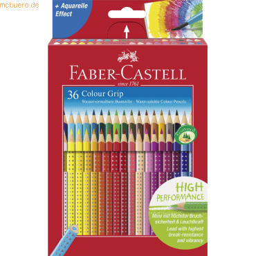 Faber Castell Farbstift Colour Grip VE=36 Stück Kartonetui Faber Castell Farbstift Colour Grip VE=36 Stück Kartonetui von Faber Castell