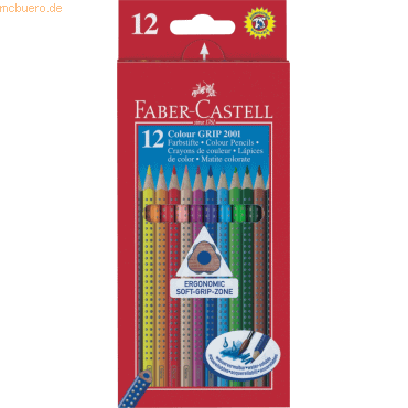 Faber Castell Farbstifte Colour Grip VE=12 Farben von Faber Castell