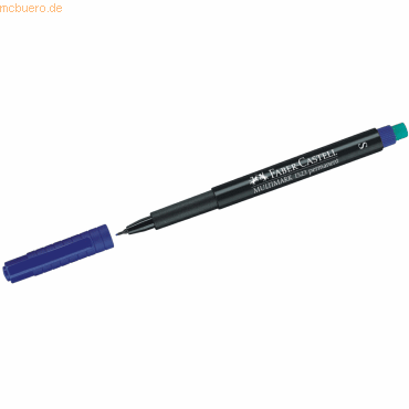 Faber Castell Folienschreiber permanent S blau von Faber Castell