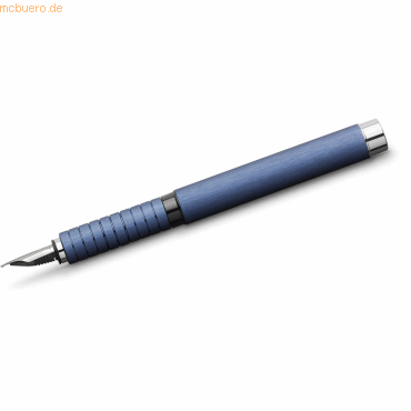 Faber Castell Füller Essentio Aluminium M Blau von Faber Castell