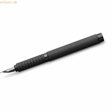 Faber Castell Füller Essentio Aluminium M Schwarz von Faber Castell