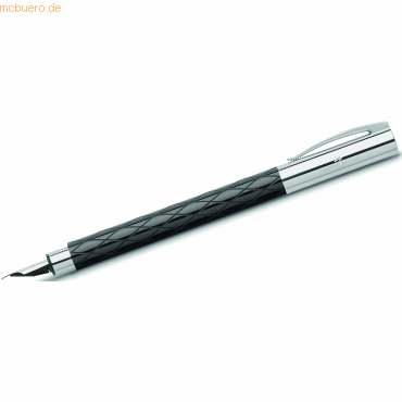 Faber Castell Füllfederhalter Ambition Rhombus schwarz F im Etui von Faber Castell