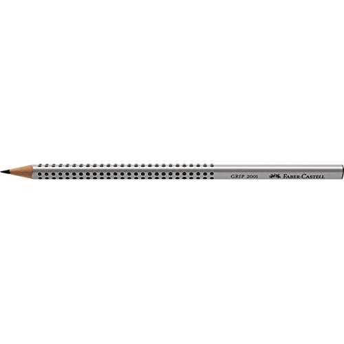 Faber-Castell GRIP 2001 Bleistift B (dreieckig, grau) von Faber-Castell