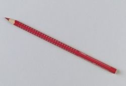 Faber-Castell GRIP Rot, 1 Stück Buntstifte – Buntstifte (1 Stück, Fixiert, Rot, Rund) von Faber-Castell