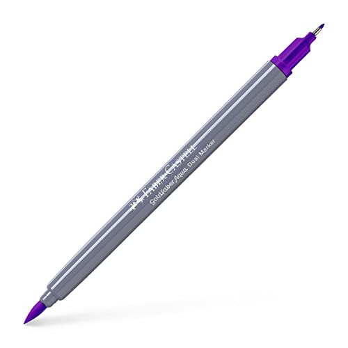 Faber-Castell Creative Studio Goldfaber Aqua Dual Marker, Purple Violet, Single Marker, für Kunst, Handwerk, Zeichnen, Skizzieren, Zuhause, Schule, Universität, Ausmalen von Faber-Castell