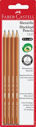 Faber-Castell HB-Bleistift, 111798 "1124", 4 Stück von Faber-Castell