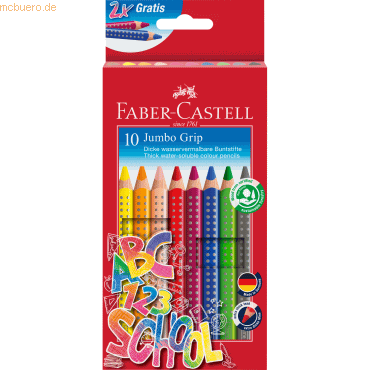 Faber Castell Jumbo GRIP Promotionetui 280922 sortiert 10 Stück Faber Castell Jumbo GRIP Promotionetui 280922 sortiert 10 Stück von Faber Castell