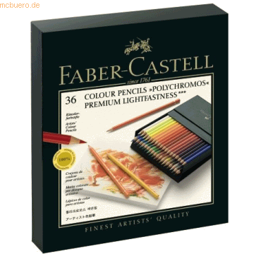 Faber Castell Künstlerfarbstift Polychromos farbig sortiert in Atelier von Faber Castell