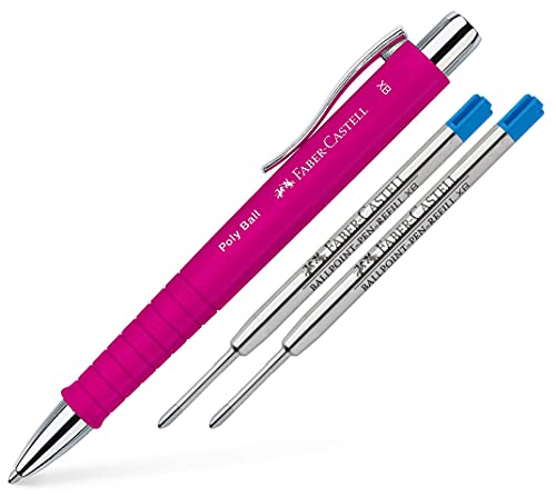Faber-Castell - Kugelschreiber Poly Ball XB (Pink, Kugelschreiber + Ersatzminen) von Faber-Castell