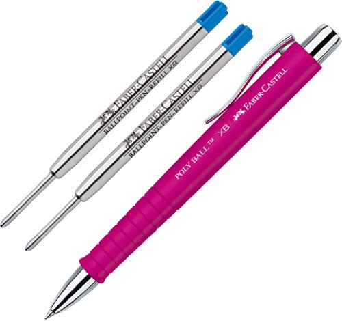 Faber-Castell - Kugelschreiber Poly Ball XB (pink + 2 Minen blau) von Faber-Castell