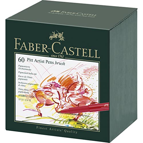 Faber-Castell Pinselstift Pitt Artist Pen B 60er Atelierbox von Faber-Castell