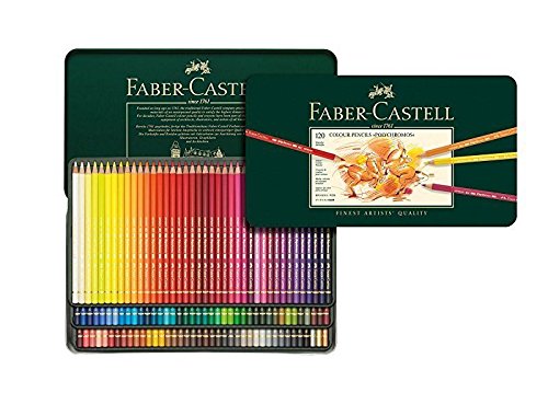 Faber-Castell Polychromos 110024 Künstler-Buntstifte Metallbox, Einzeln, 120er Metalletui, 1 von Faber-Castell