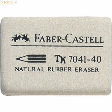 Faber Castell Radiergummi Blei+Farbstifte 24x7x36mm weiß Faber Castell Radiergummi Blei+Farbstifte 24x7x36mm weiß von Faber Castell