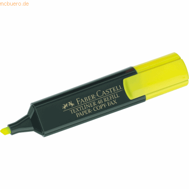 Faber Castell Textmarker Textliner 48 refill gelb von Faber Castell