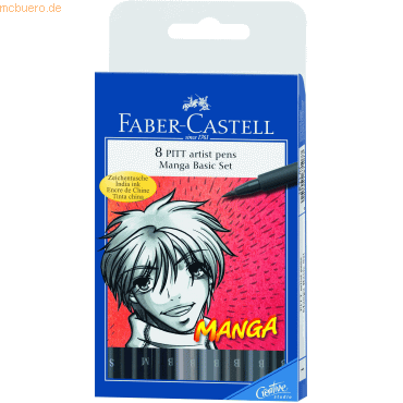 Faber Castell Tuschestift Pitt Artist Pen 8er Etui Spitze: sortiert Fa Faber Castell Tuschestift Pitt Artist Pen 8er Etui Spitze: sortiert Fa von Faber Castell