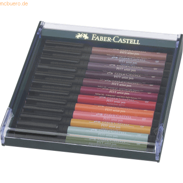 Faber Castell Tuschestift Pitt Artist Pen B Erde VE=12 Stück Etui Faber Castell Tuschestift Pitt Artist Pen B Erde VE=12 Stück Etui von Faber Castell
