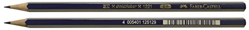 Faber-Castell b-1221-2h-2 - Blister mit 2 Goldfaber 1221 Graphitstiften, 2H Skala von Faber-Castell