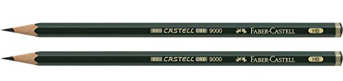 Faber-Castell b-9000-hb-2 – Blister mit 2 Skala, Farbstifte Castell 9000 HB von Faber-Castell